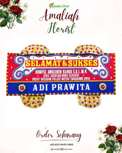 Karangan Bunga Ucapan Selamat di Sumurboto
